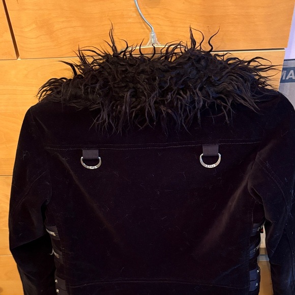 Tripp nyc Black Leather Jacket with Faux Fur - Picture 4 of 4